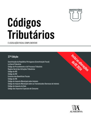 cover image of Códigos Tributários e Legislação Fiscal Complementar--Edição Universitária--27ª Edição